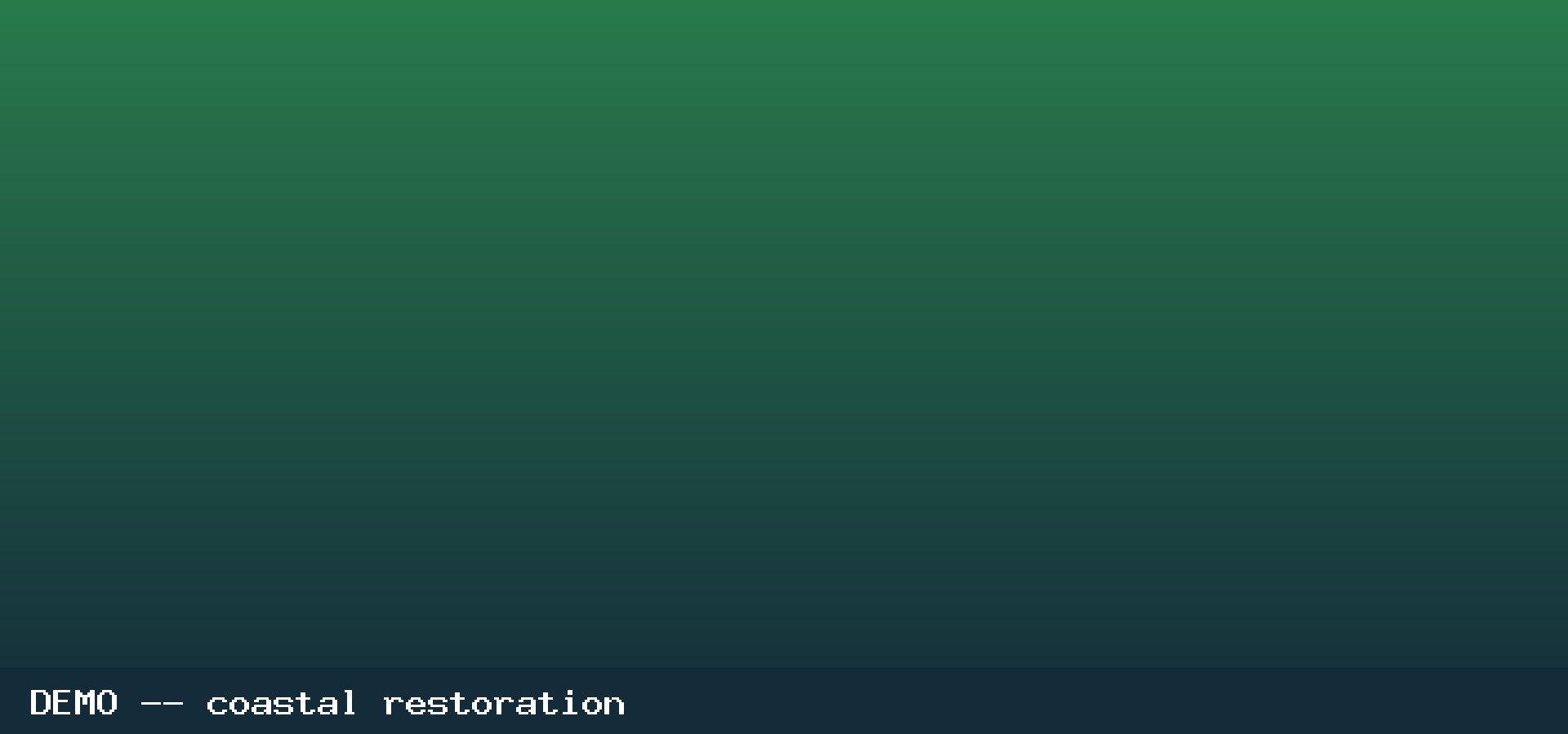 Placeholder image representing coastal restoration (demo content)
