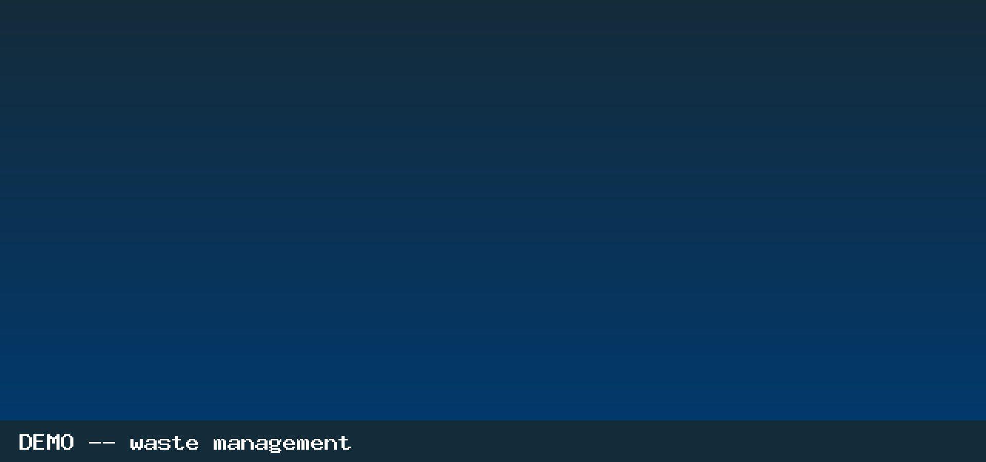 Placeholder image representing waste management (demo content)