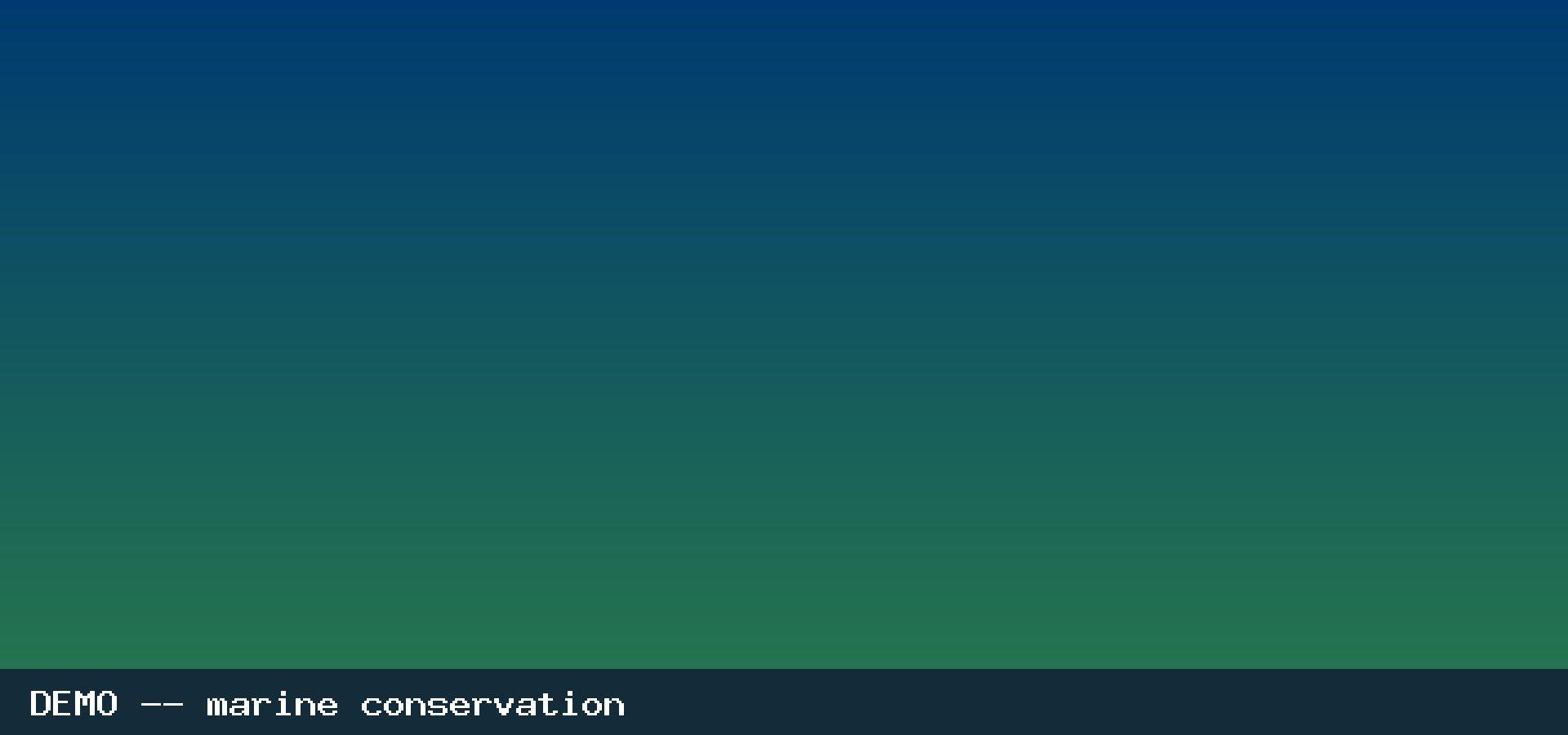 Placeholder image representing marine conservation (demo content)